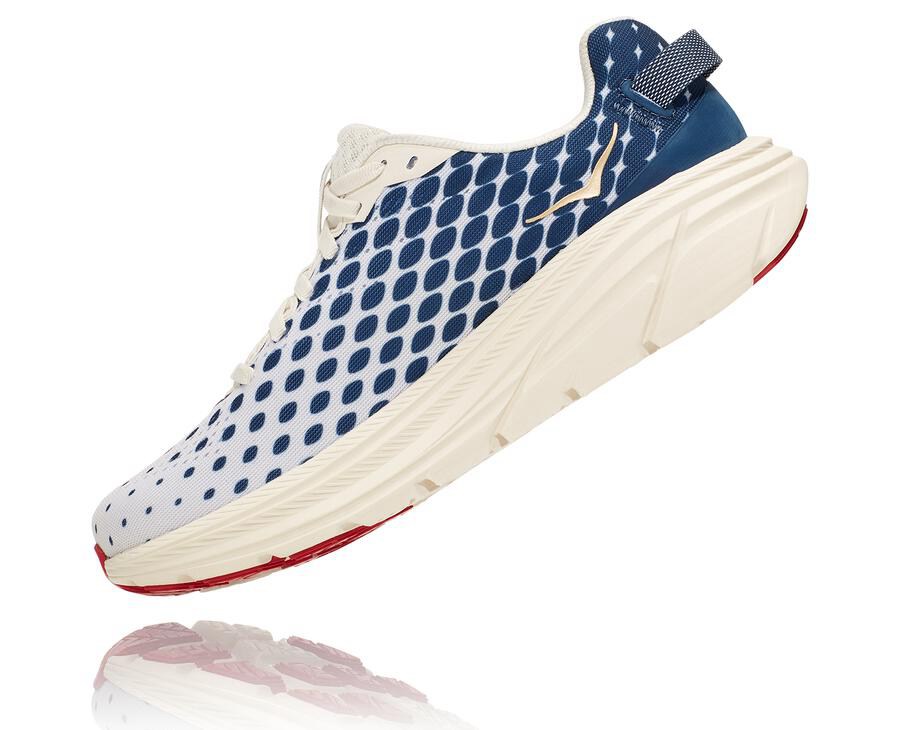 Hoka One One Rincon 2 Löparskor Dam - Vita/Blå - ODWBM-0351